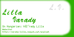 lilla varady business card